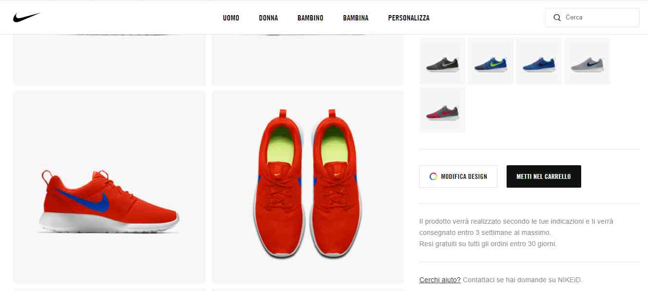 Prosumer e la personalizzazione del prodotto Nike